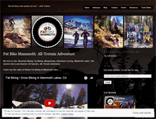 Tablet Screenshot of fatbikemammoth.com